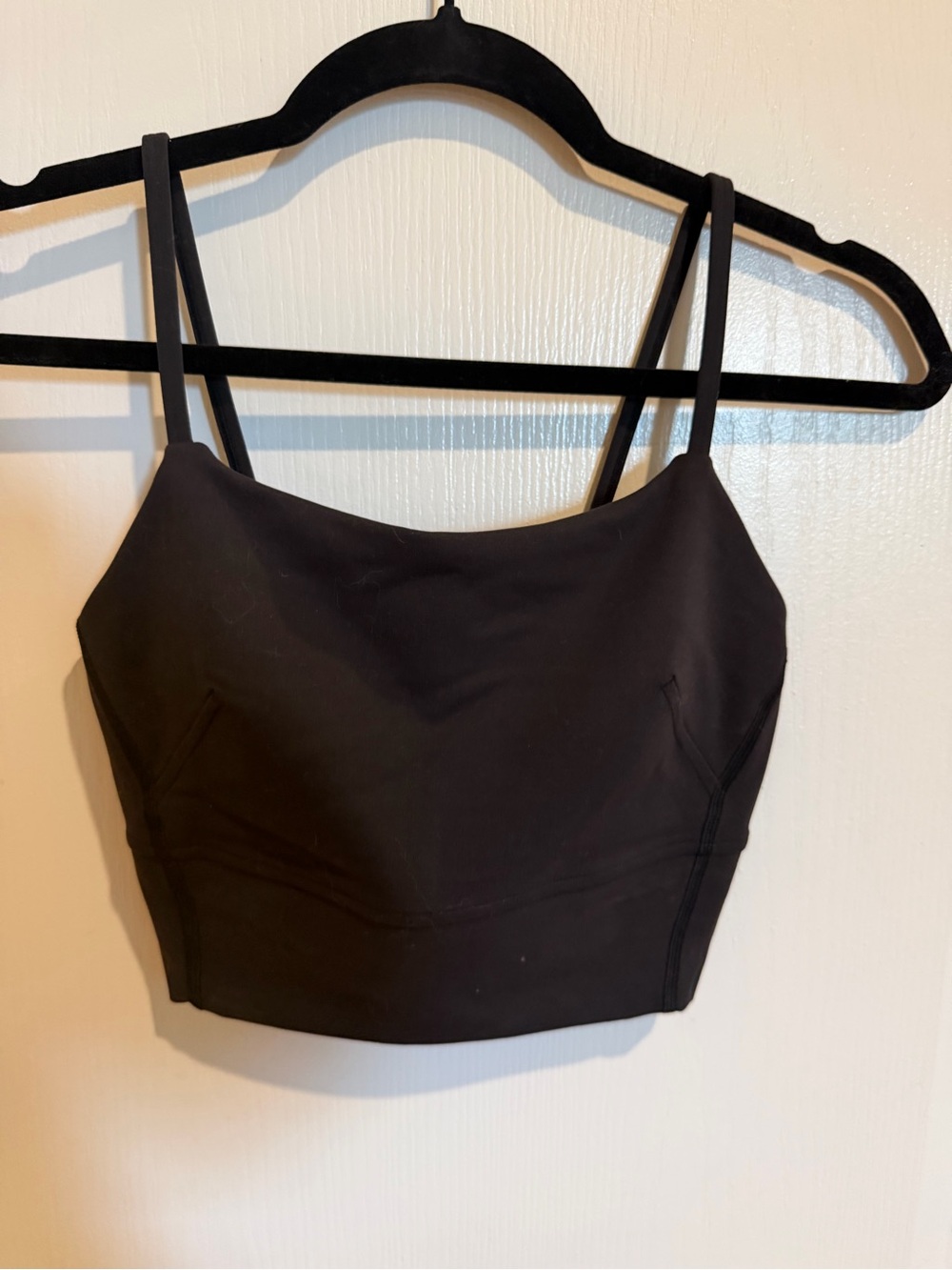 lululemon athletica Black Strappy Cropped Bralette